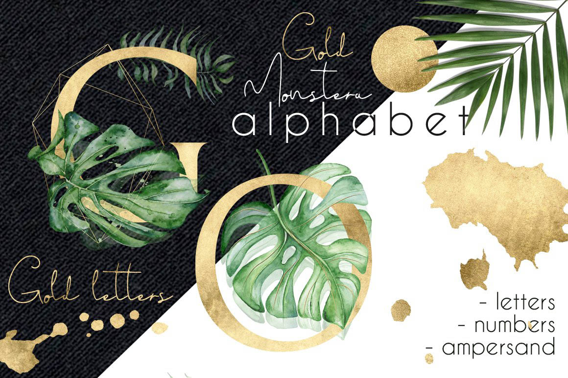 Gold_Monstera_tropical_alphabet_01.jpg