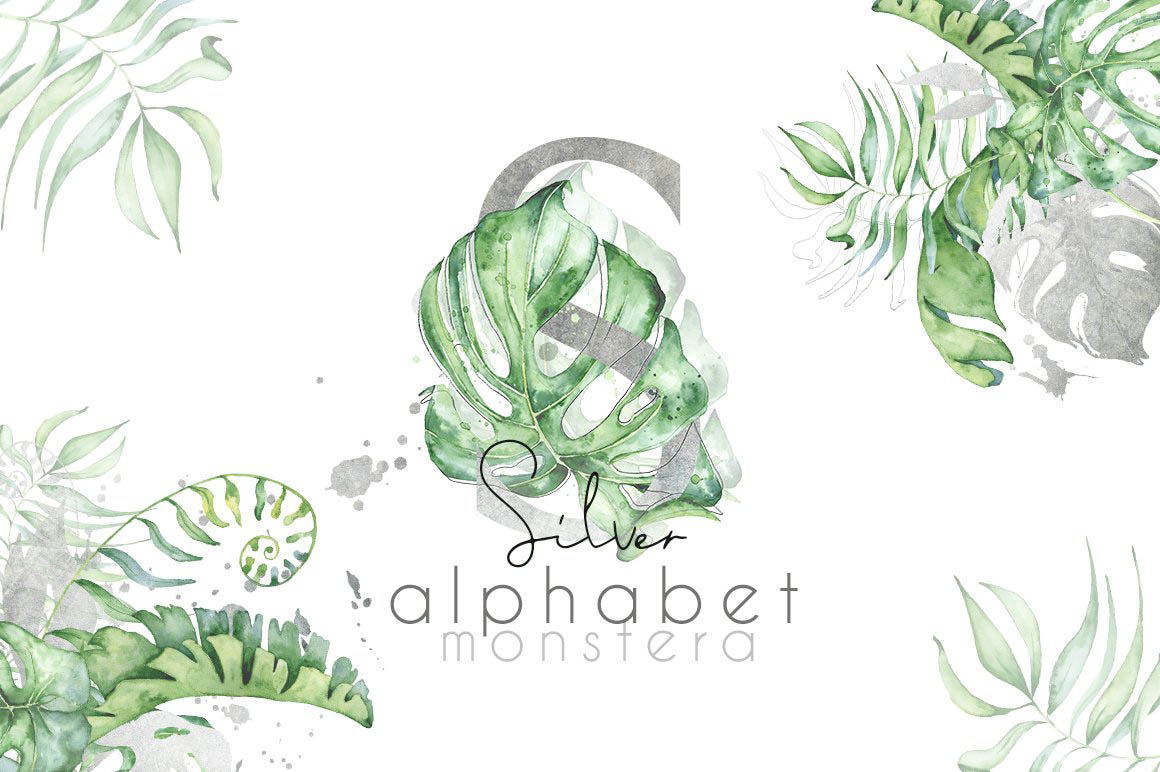 Silver_Monstera_tropical_alphabet_01.jpg